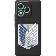 Чорний чохол BoxFace Honor 400 Lite Атака Титанов Крылья Свободы