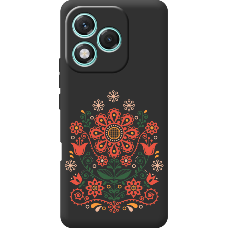 Чорний чохол BoxFace Honor 400 Lite Ukrainian Ornament