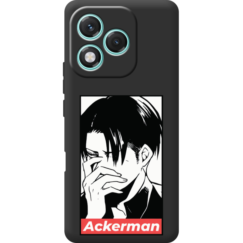 Чорний чохол BoxFace Honor 400 Lite Attack On Titan - Ackerman
