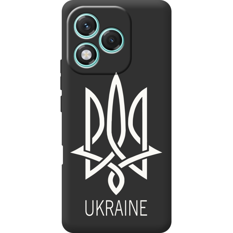 Чорний чохол BoxFace Honor 400 Lite Тризуб монограмма ukraine