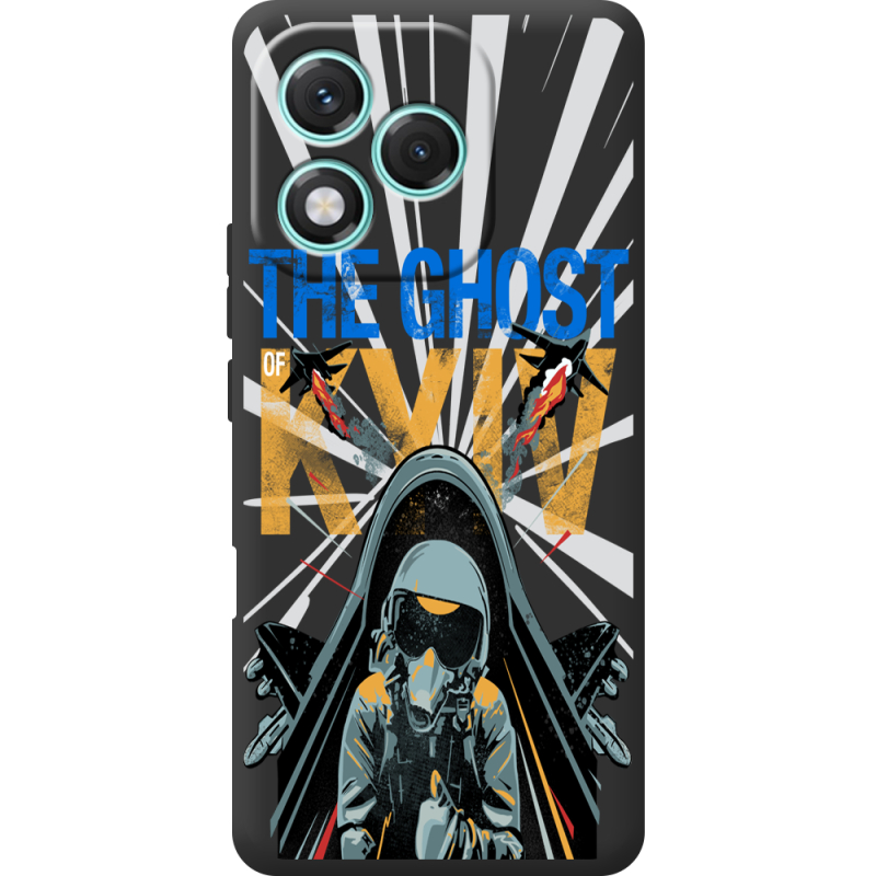 Чорний чохол BoxFace Honor 400 Lite Привид Києва в дії