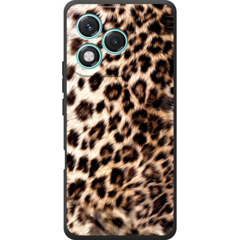 Чорний чохол BoxFace Honor 400 Lite Леопардовий
