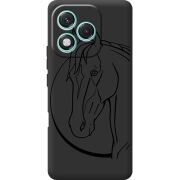 Чорний чохол BoxFace Honor 400 Lite Horse