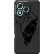 Чорний чохол BoxFace Honor 400 Lite Wolf and Raven