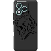 Чорний чохол BoxFace Honor 400 Lite Skull and Roses