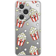 Прозорий чохол BoxFace Honor 400 Pro с 3D-глазками Popcorn