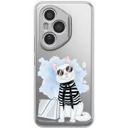 Прозорий чохол BoxFace Honor 400 Pro Cat Style