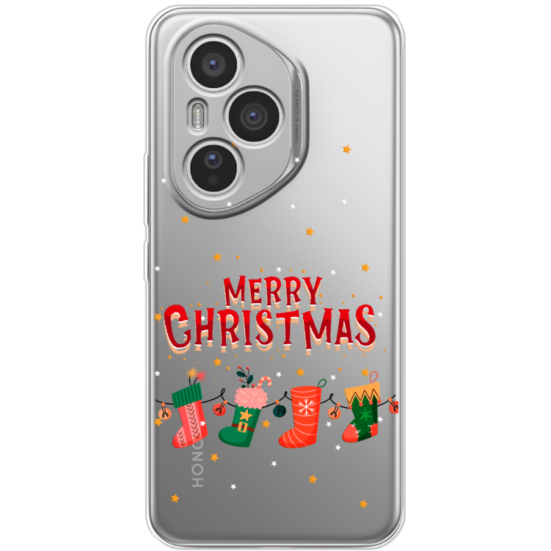 Прозорий чохол BoxFace Honor 400 Pro Merry Christmas