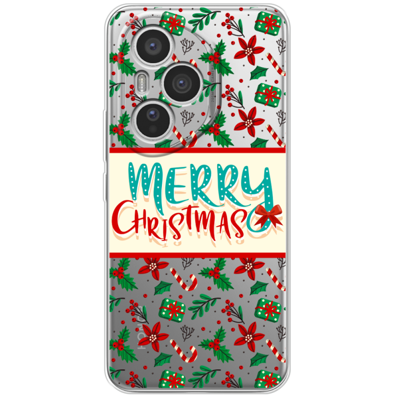 Прозорий чохол BoxFace Honor 400 Pro Vintage Christmas Pattern