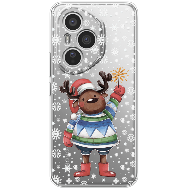 Прозорий чохол BoxFace Honor 400 Pro Christmas Deer with Snow
