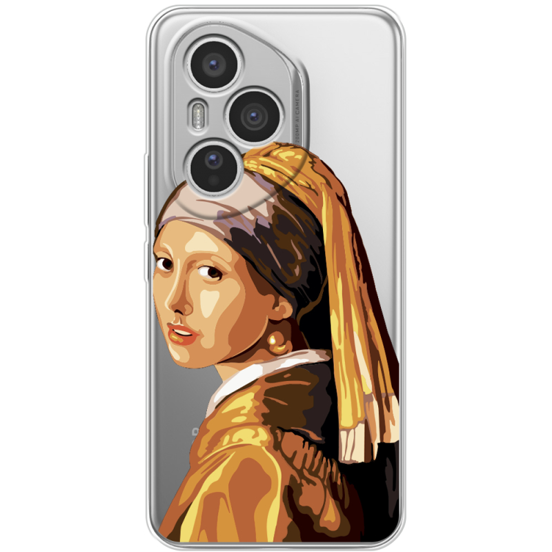 Прозорий чохол BoxFace Honor 400 Pro Девушка с жемчужной серёжкой