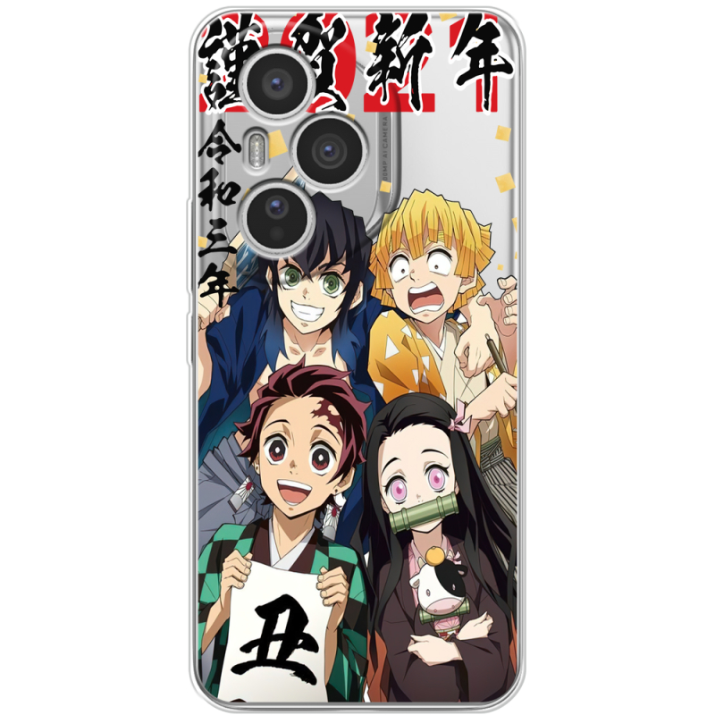 Прозорий чохол BoxFace Honor 400 Pro Незуко та друзі