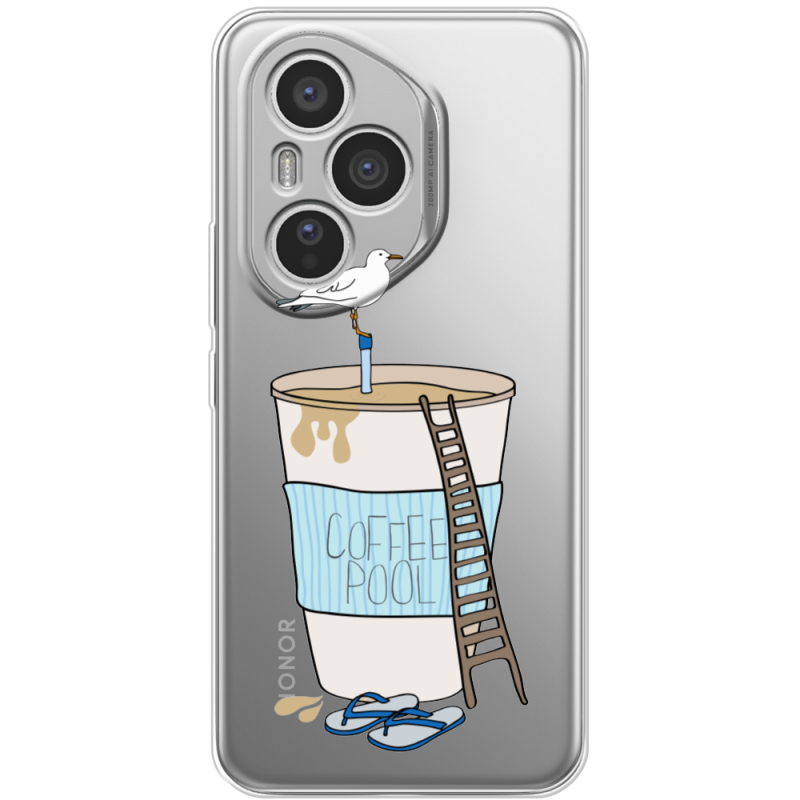 Прозорий чохол BoxFace Honor 400 Pro Segull in Cofee Pool