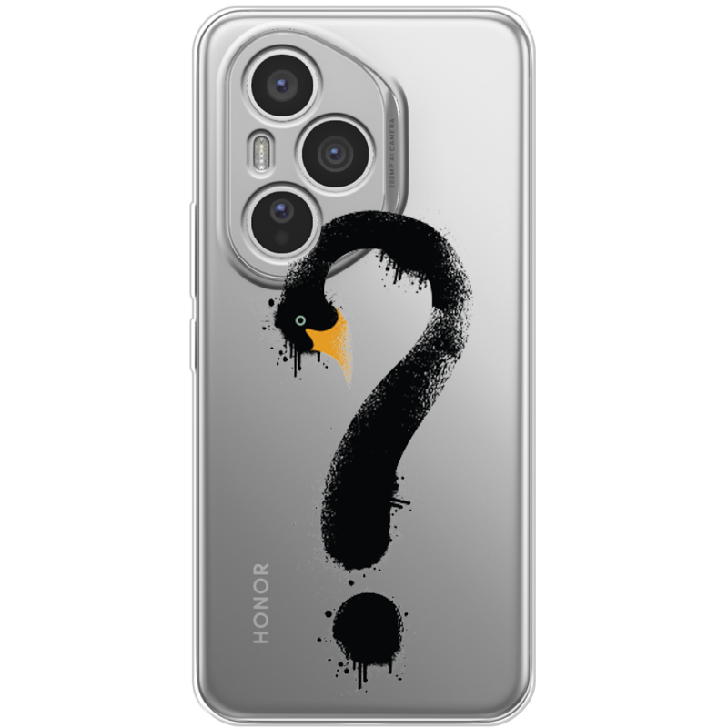 Прозорий чохол BoxFace Honor 400 Pro Swan question