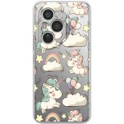 Прозорий чохол BoxFace Honor 400 Pro Unicorns