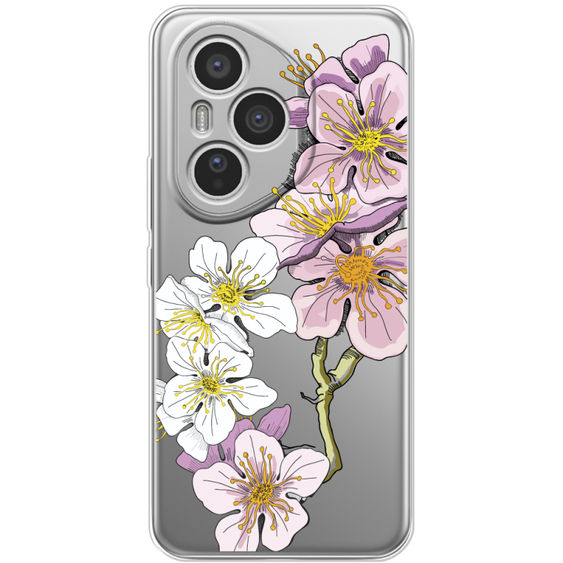 Прозорий чохол BoxFace Honor 400 Pro Cherry Blossom