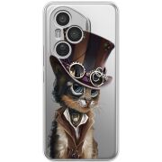 Прозорий чохол BoxFace Honor 400 Pro Steampunk Cat