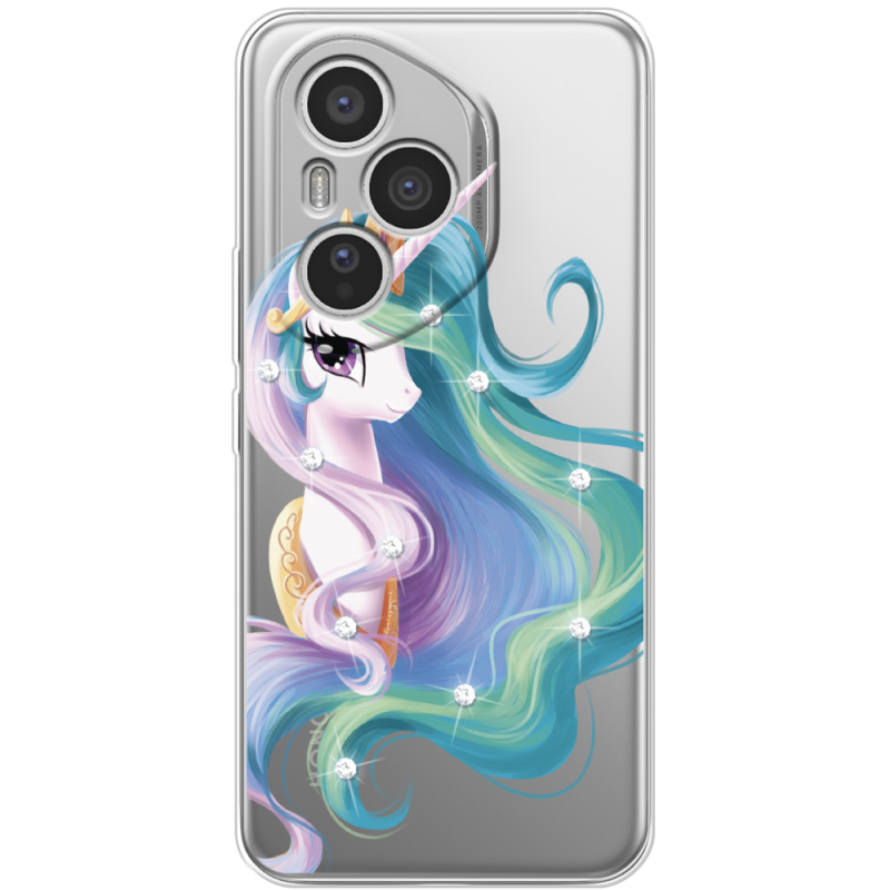 Чохол зі стразами Honor 400 Pro Unicorn Queen