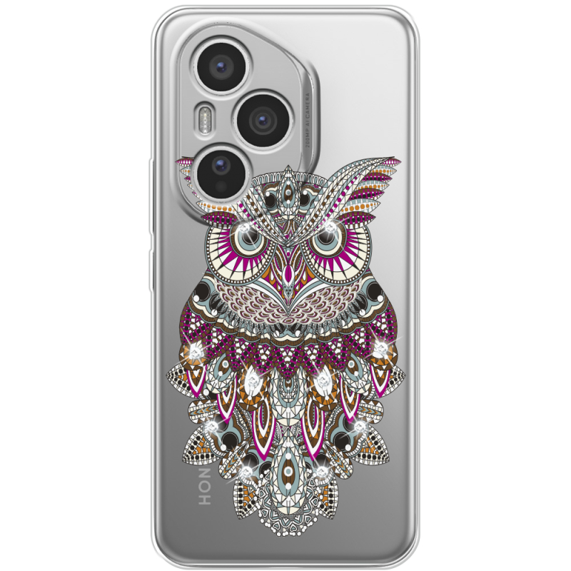 Чохол зі стразами Honor 400 Pro Owl