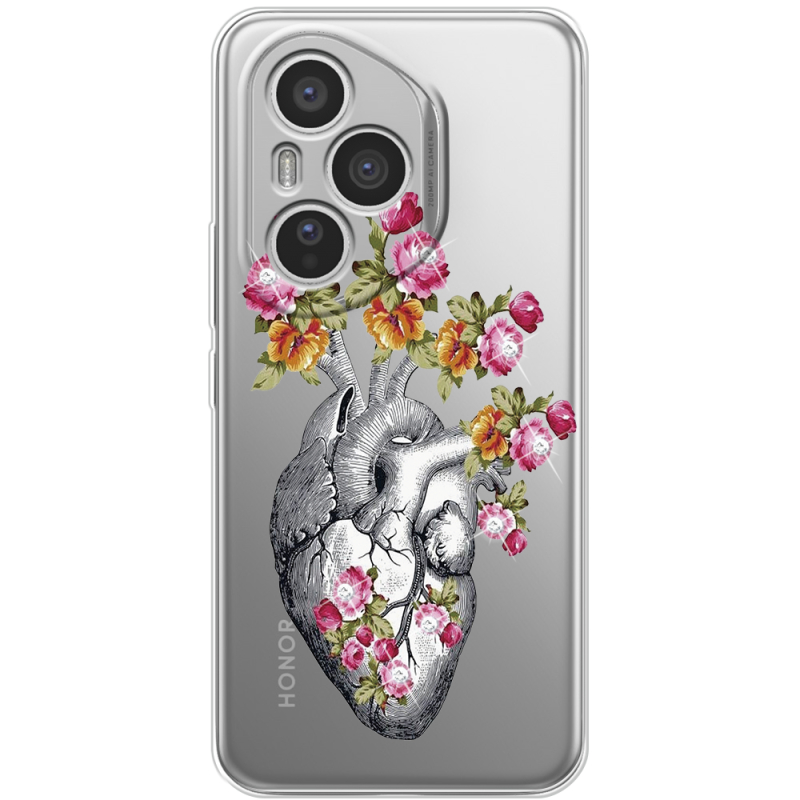 Чохол зі стразами Honor 400 Pro Heart