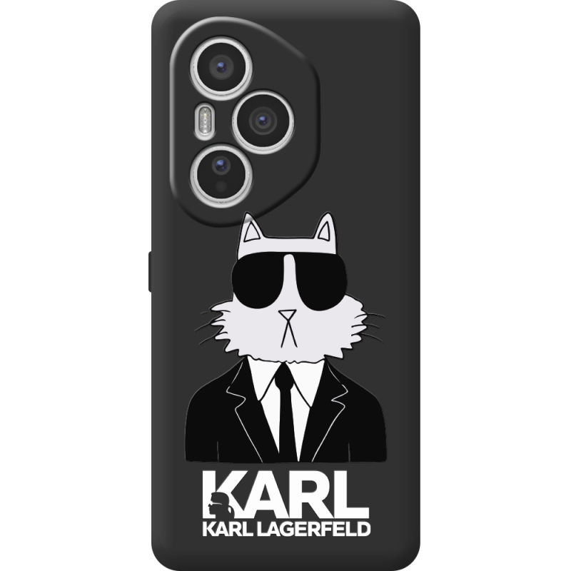 Чорний чохол BoxFace Honor 400 Pro Cat in Black