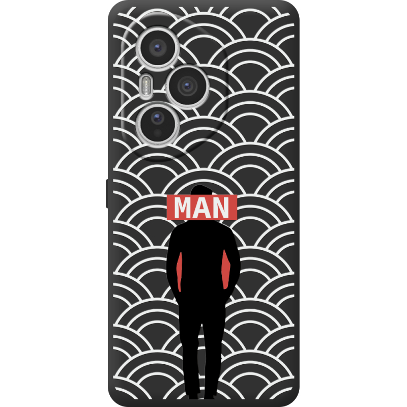 Чорний чохол BoxFace Honor 400 Pro Man Pattern