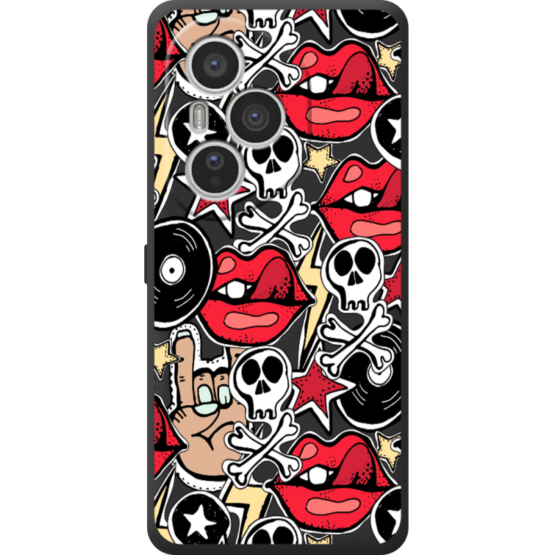 Чорний чохол BoxFace Honor 400 Pro Rock Graffiti