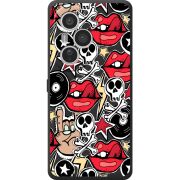 Чорний чохол BoxFace Honor 400 Pro Rock Graffiti