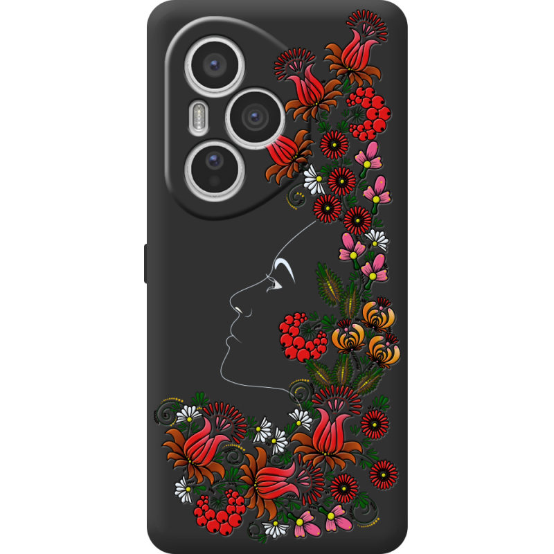 Чорний чохол BoxFace Honor 400 Pro 3D Ukrainian Muse