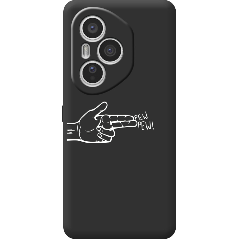 Чорний чохол BoxFace Honor 400 Pro Pew Pew