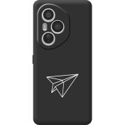 Чорний чохол BoxFace Honor 400 Pro Paper Plane