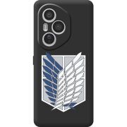Чорний чохол BoxFace Honor 400 Pro Атака Титанов Крылья Свободы