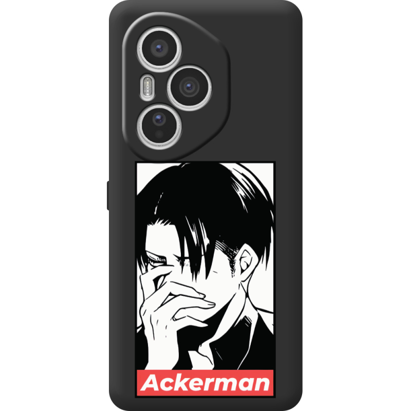 Чорний чохол BoxFace Honor 400 Pro Attack On Titan - Ackerman