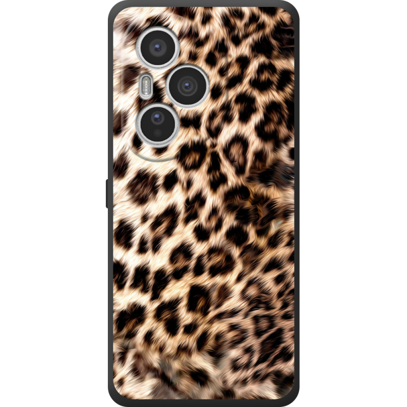 Чорний чохол BoxFace Honor 400 Pro Леопардовий