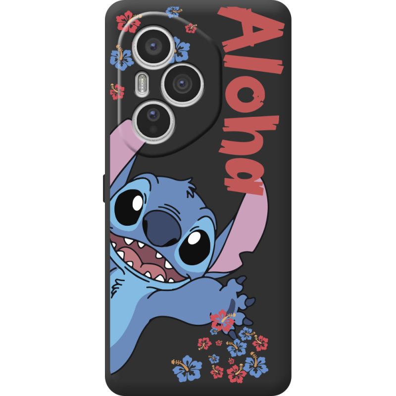 Чорний чохол BoxFace Honor 400 Pro Гавайський гість Stich