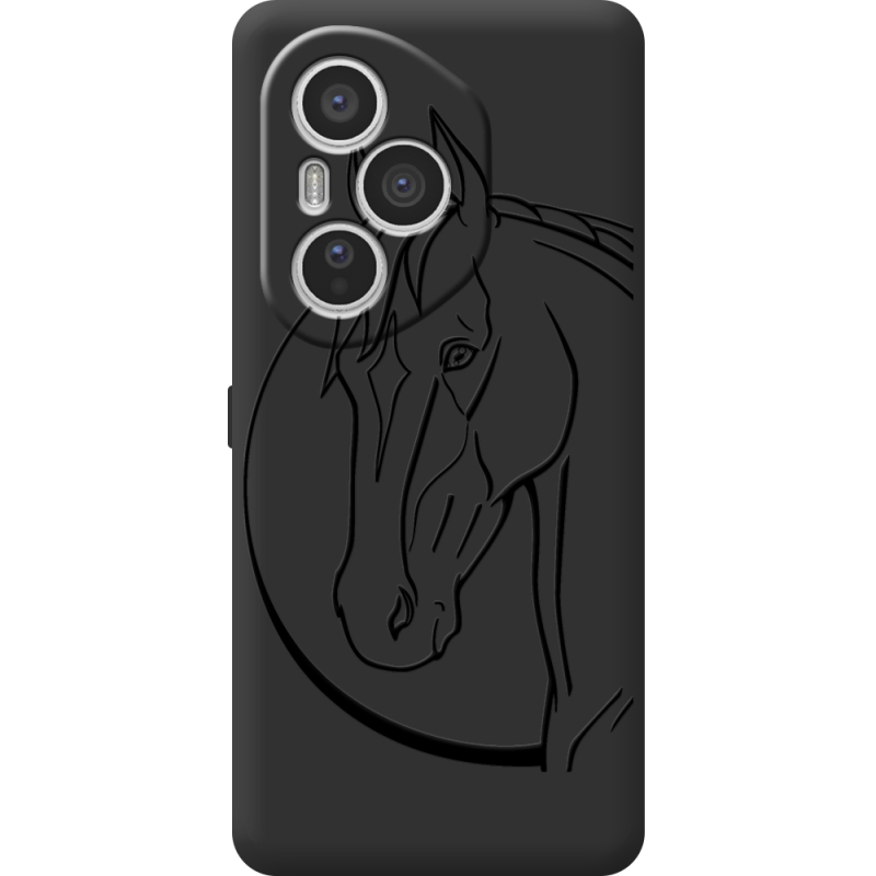 Чорний чохол BoxFace Honor 400 Pro Horse
