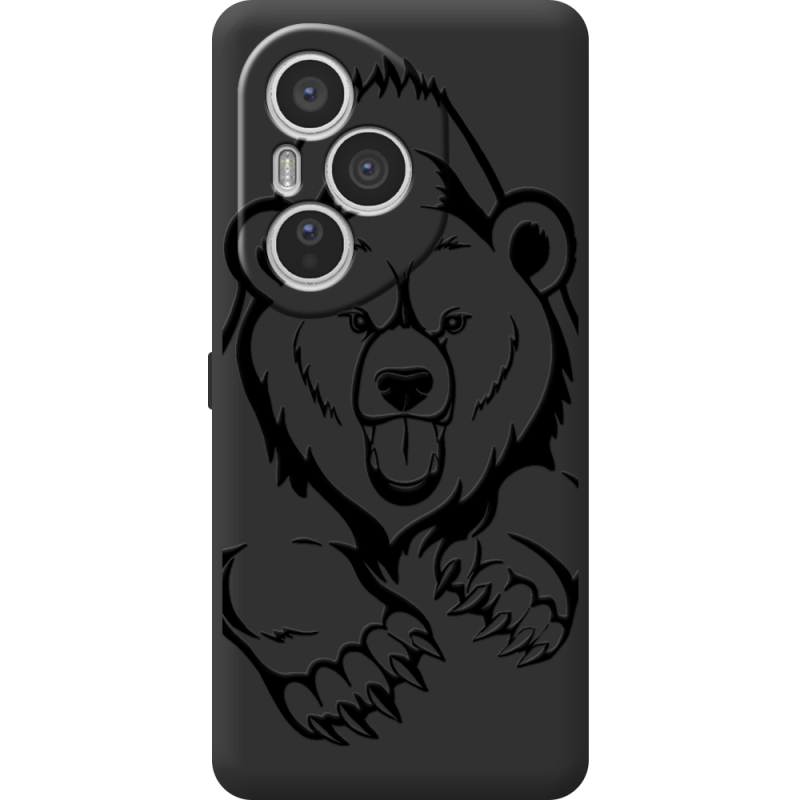 Чорний чохол BoxFace Honor 400 Pro Grizzly Bear