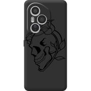 Чорний чохол BoxFace Honor 400 Pro Skull and Roses