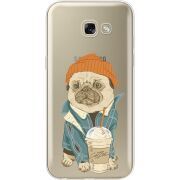 Прозрачный чехол Uprint Samsung A520 Galaxy A5 2017 Dog Coffeeman