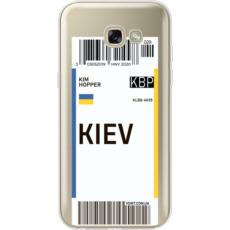 Прозрачный чехол Uprint Samsung A520 Galaxy A5 2017 Ticket Kiev