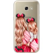 Прозрачный чехол Uprint Samsung A520 Galaxy A5 2017 Mouse Girls