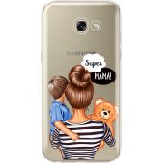 Прозрачный чехол Uprint Samsung A520 Galaxy A5 2017 Super Mama and Son