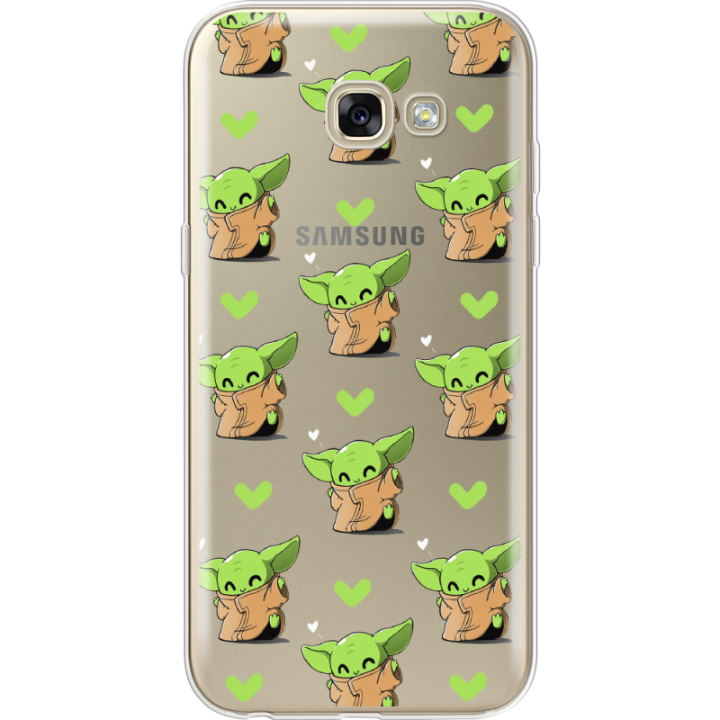 Прозрачный чехол Uprint Samsung A520 Galaxy A5 2017 Pattern Baby Yoda