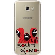 Прозрачный чехол Uprint Samsung A520 Galaxy A5 2017 siquid game люди в красном