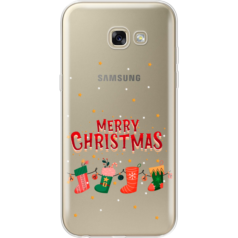 Прозрачный чехол Uprint Samsung A520 Galaxy A5 2017 Merry Christmas