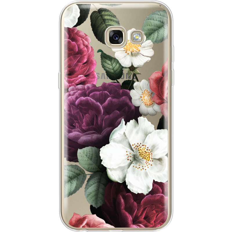 Прозрачный чехол Uprint Samsung A520 Galaxy A5 2017 Floral Dark Dreams