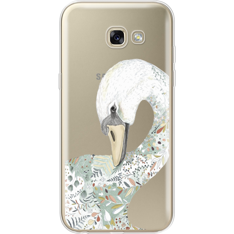 Прозрачный чехол Uprint Samsung A520 Galaxy A5 2017 Swan