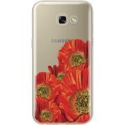 Прозрачный чехол Uprint Samsung A520 Galaxy A5 2017 Red Poppies