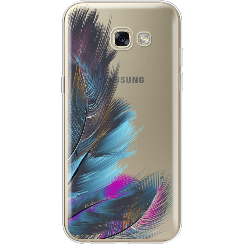 Прозрачный чехол Uprint Samsung A520 Galaxy A5 2017 Feathers
