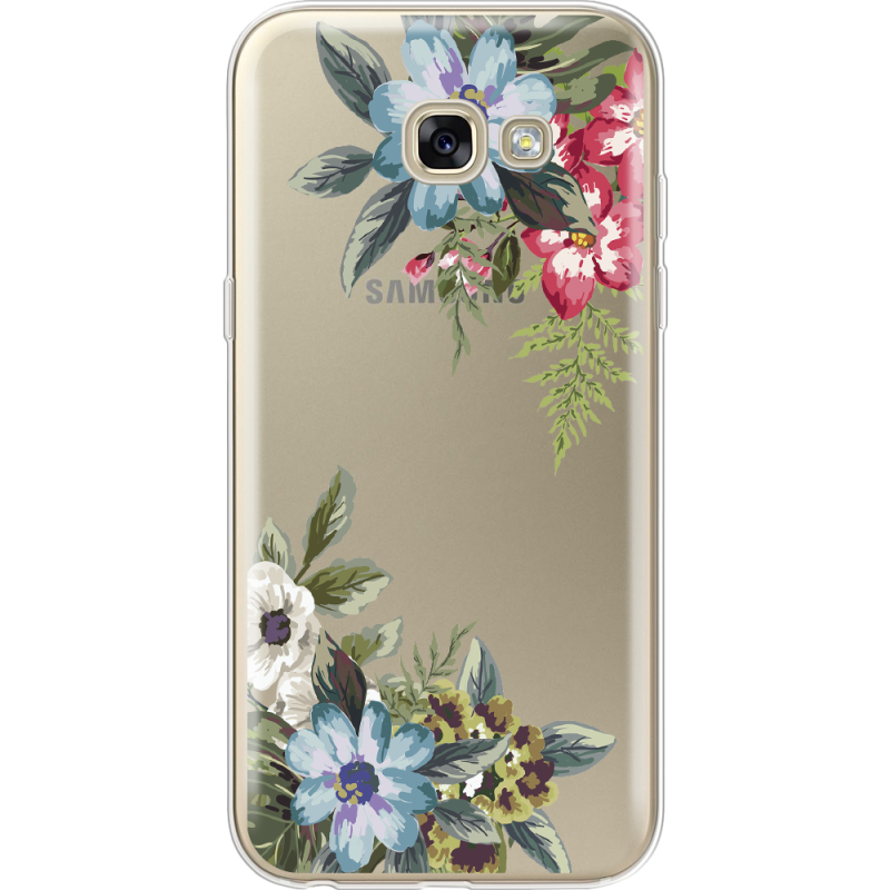 Прозрачный чехол Uprint Samsung A520 Galaxy A5 2017 Floral